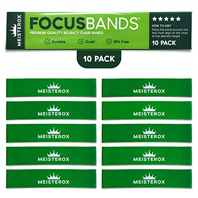 Fidget Bands for Chairs 10 Pack - Resistance Chair Bands for Students and Kids -