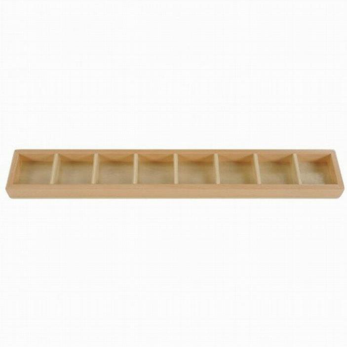 Brand new 8 slot wooden sorting tray. (20