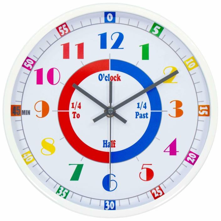 ?Teaching Clock, Silent Movement, Educational Clock, Makes Kids Learning Time ?