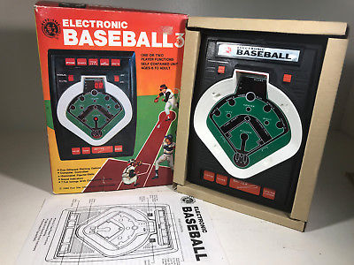 c.1980 Four Star Electronic Baseball 3 Game PERFECT COMPLETE works vintage