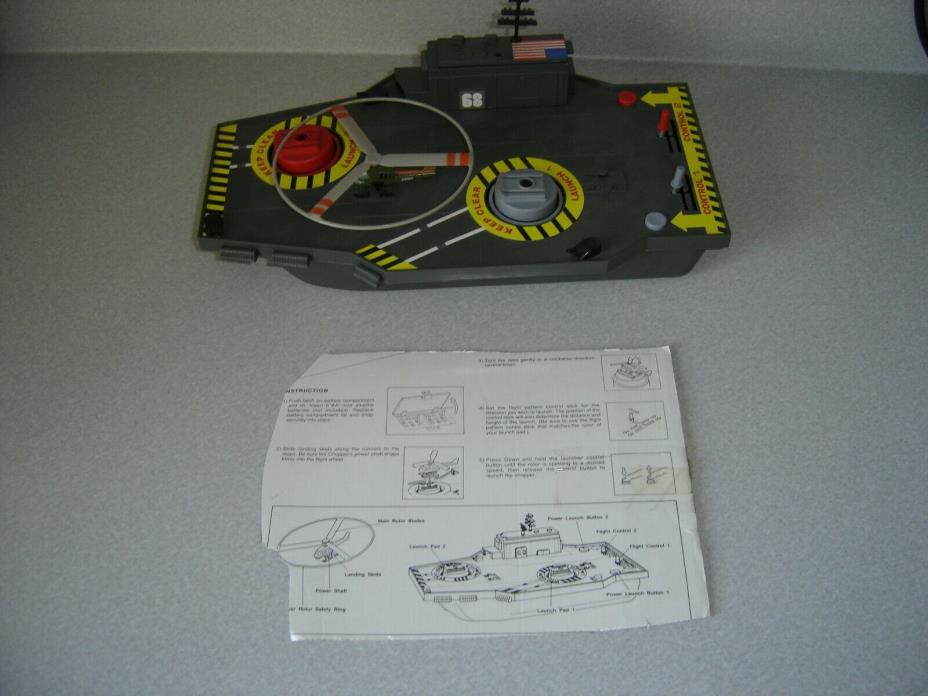 Vintage Helicopter Aircraft Carrier Excellent Condition & Works!