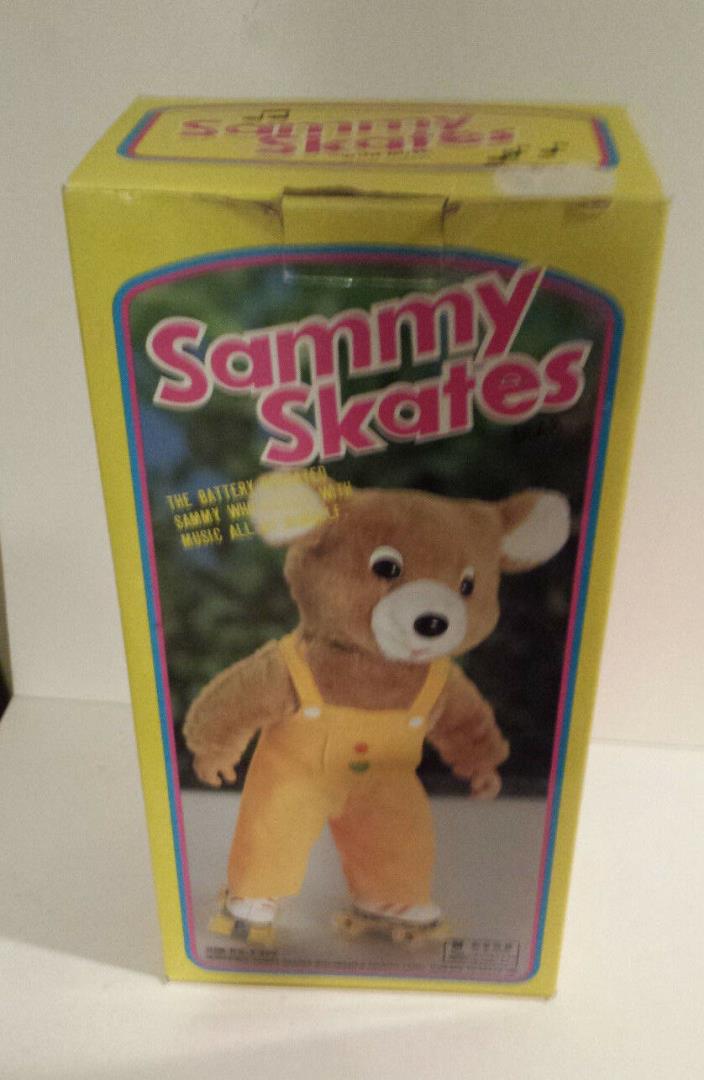 Sammy Skates 1985 battery operated plush toy still in box never used