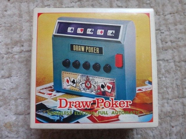 Vintage 1971 Draw Poker Game With Box Waco Japan