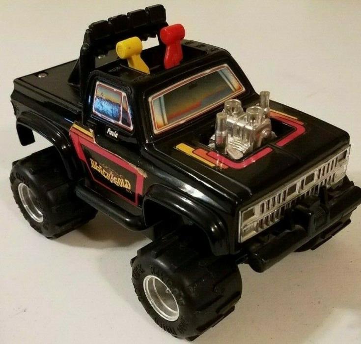 Vintage 1983 Playskool BLACK GOLD SST 4x4x4 Monster Truck RARE For Parts/Repair