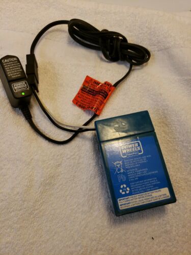Power Wheels Blue Battery 6V Toddler 00801-1900 4amp w/ Charger Fisher Price