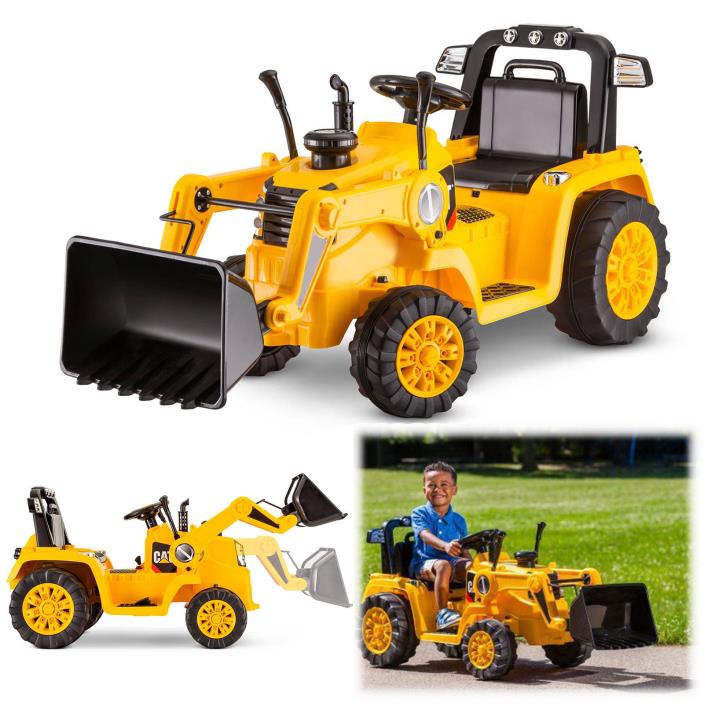 Battery Powered Tractor 6V Toddler Bulldozer Excavate Electric Kid Ride On Toys