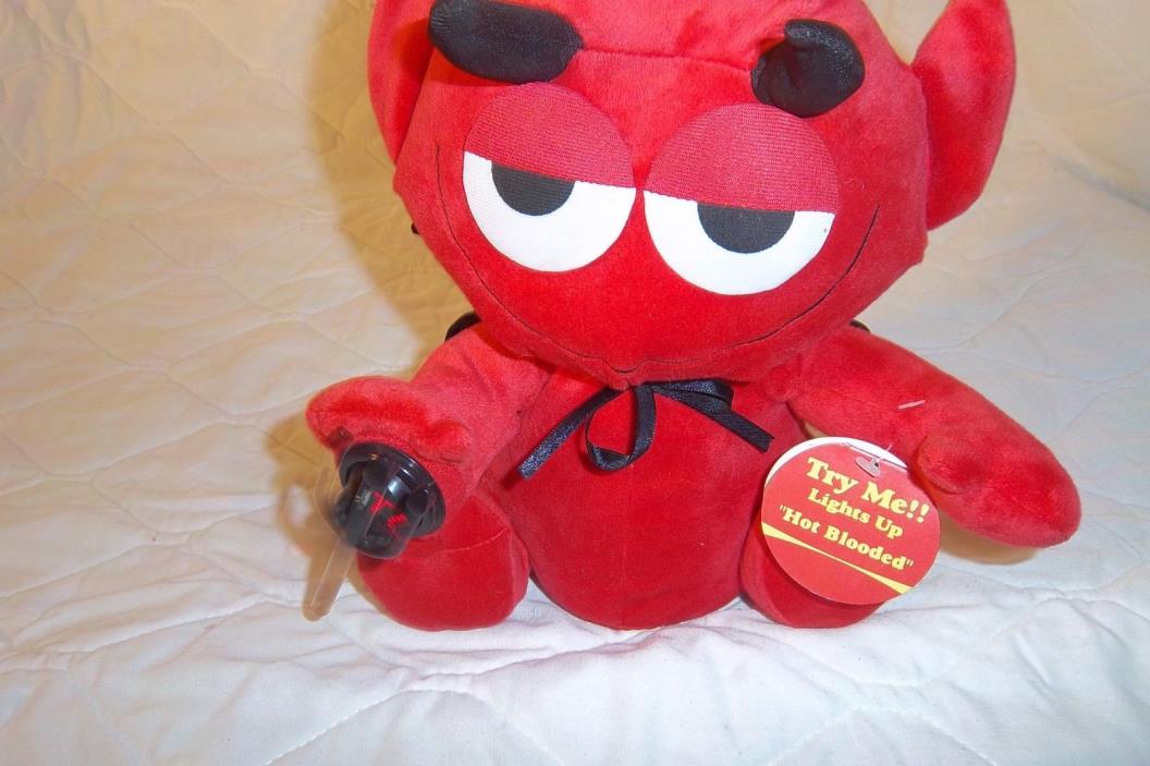 Gemmy Hot Blooded Foreigner I Love You Devil Plush Toy Singing Valentine