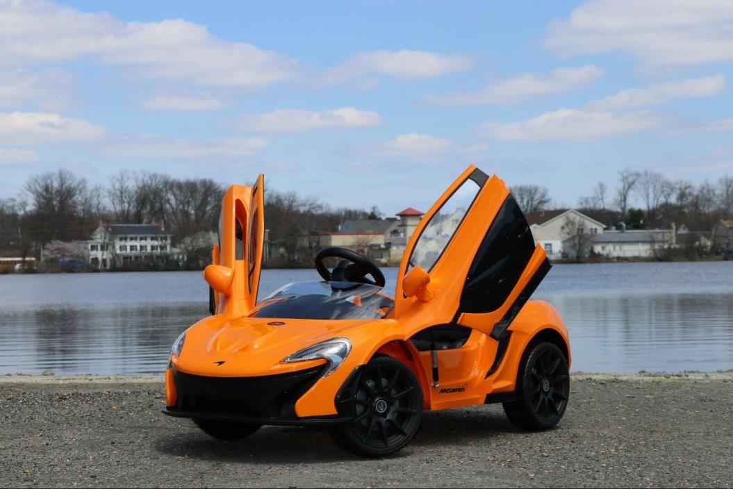 Mclaren P1 Orange 12v-Dual Motor Electric Power Ride On Car with Remote Control