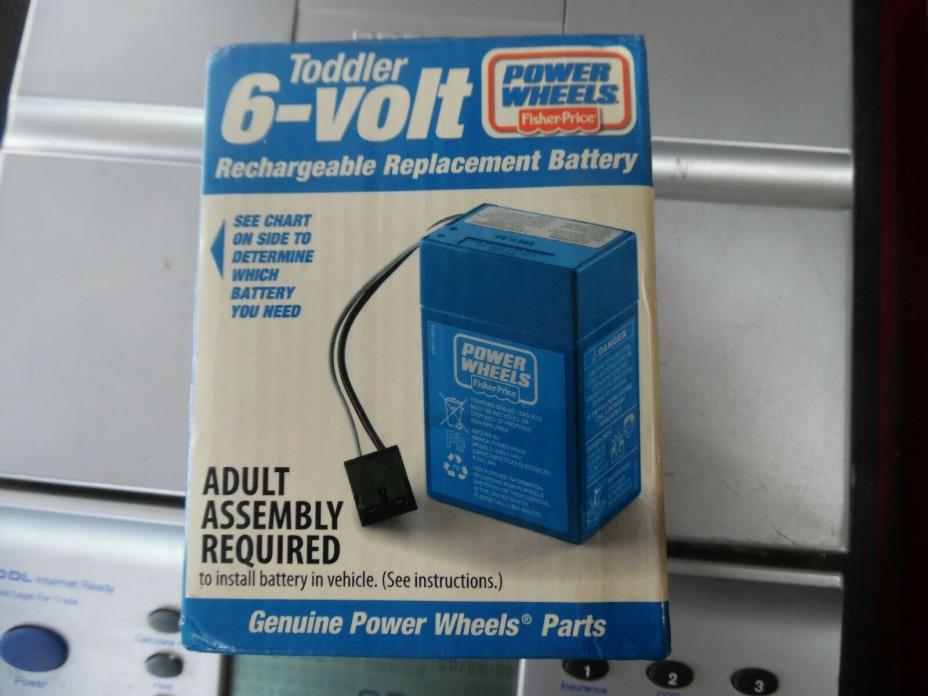 OLD STOCK Fisher Price 6 Volt, 4 Ah Blue Power Wheels Battery