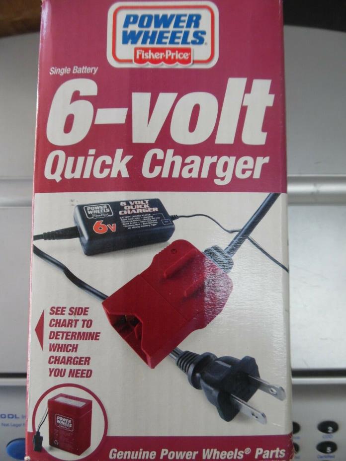 6-Volt Charger for Fisher-Price Power Wheels Red Battery