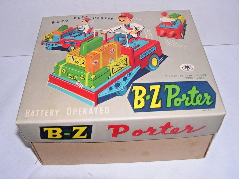 Rare B-Z PORTER Airport Luggage BO Vintage Toy NMOB Masudaya Modern Toys Japan