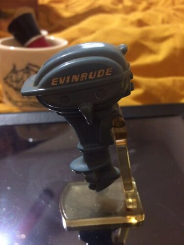 Vintage Mini Evinrude Outboard Boat Motor w/ Stand Sales Sample Display Model