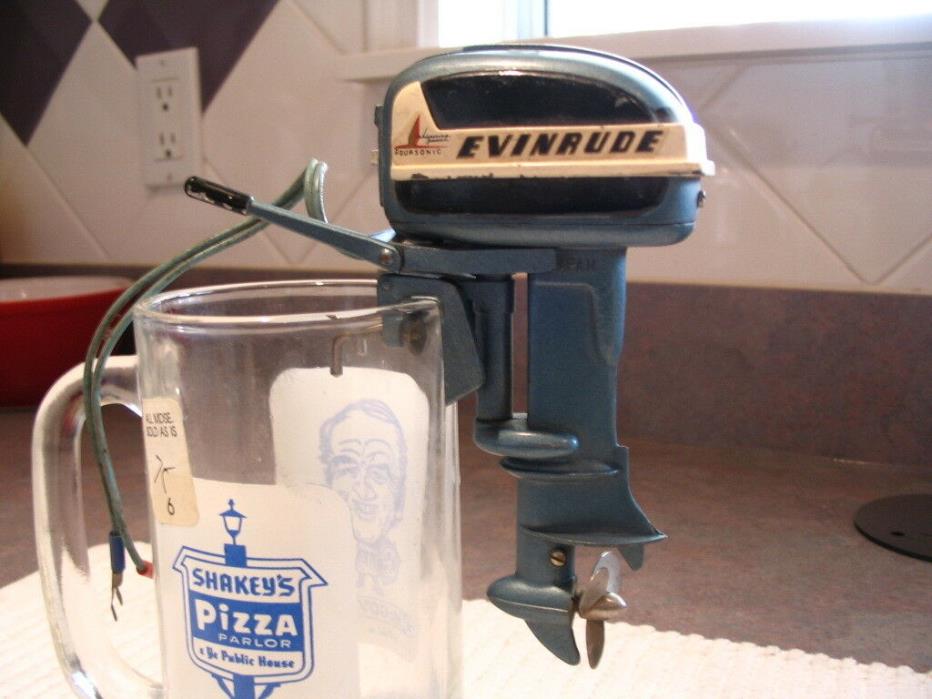 Vintage Outboard Boat Motor Evinrude  Japan Electric Battery Operated