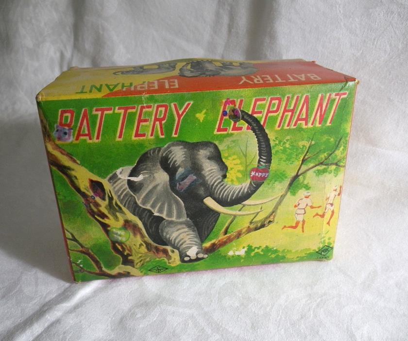 Japanese 1950's Vintage Battery Elephant Toy
