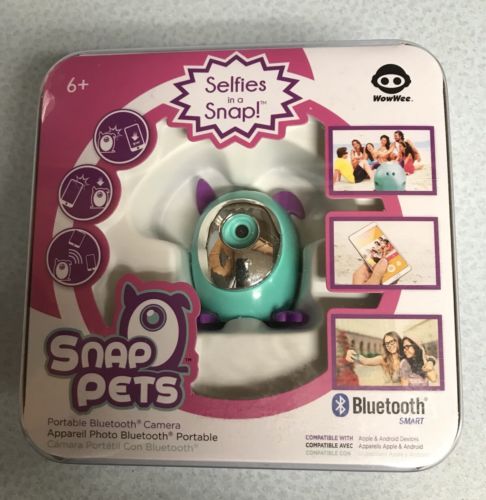 NEW WOWWEE SNAP PETS PORTABLE BLUETOOTH CAMERA TEAL
