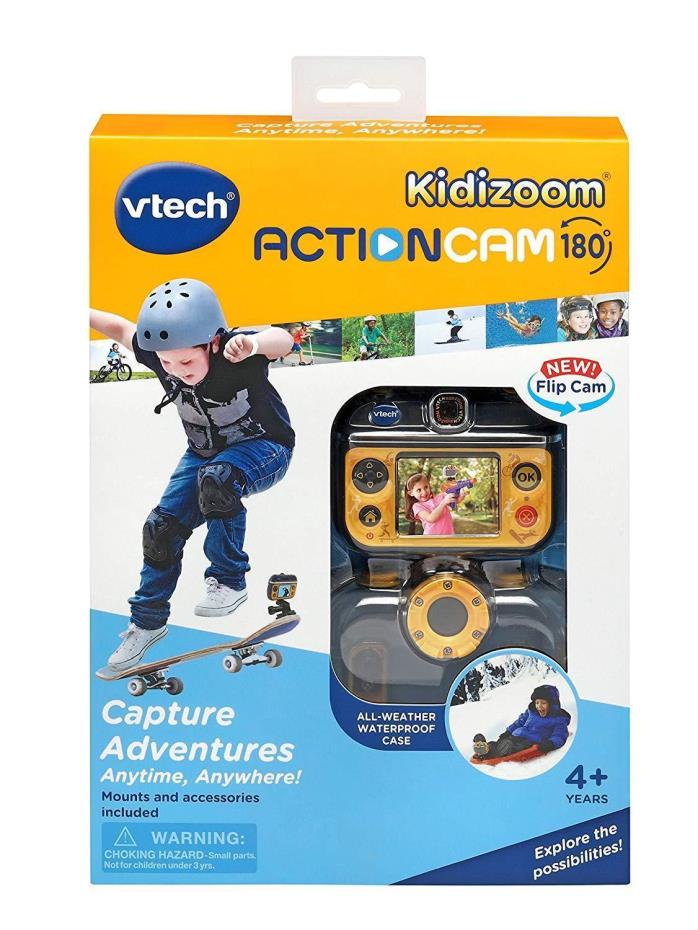 VTech Kidizoom Action Cam 180 Camera Video Games Waterproof Case BRAND NEW