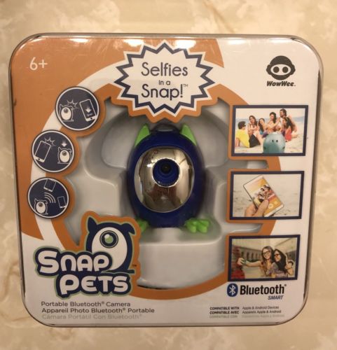 NEW WOWWEE SNAP PETS PORTABLE BLUETOOTH CAMERA BLUE