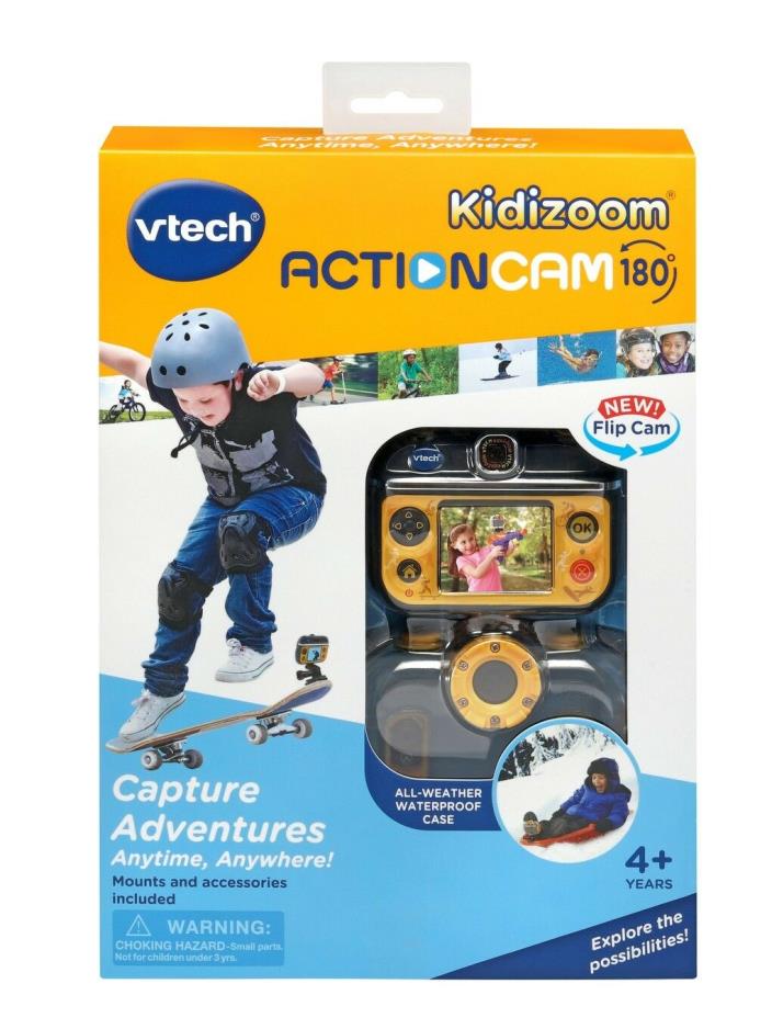 VTech Kidizoom Action Cam 180 Camera Video Games Waterproof Case BRANDNEW SEALED