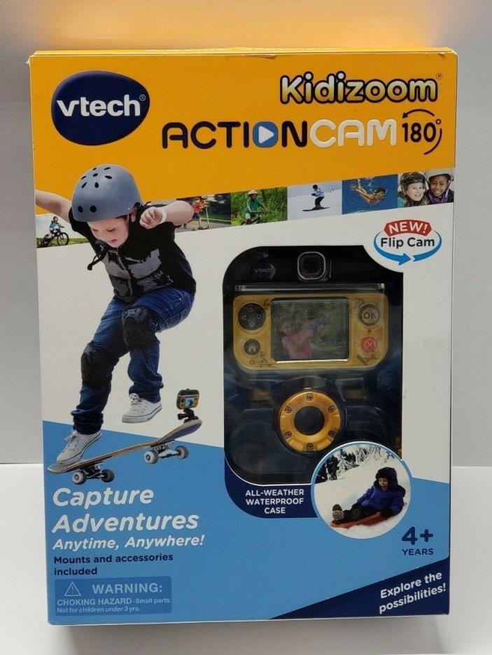 NEW Vtech KIDIZOOM ACTION CAM 180 WATERPROOF CASE MOUNT VIDEO CAMERA ALL WEATHER