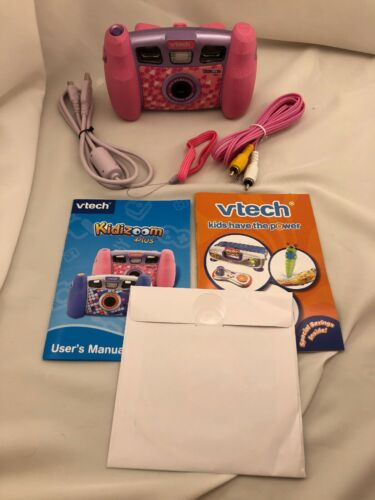 Vtech Kidizoom Plus Camera 2.0 Megapixel 2x Digital Zoom With Cords and disc