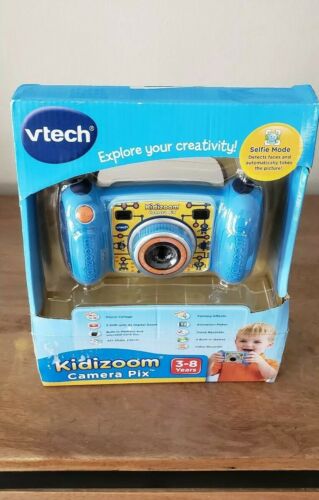 VTech Kidizoom Camera Pix Blue Photos Voice Recorder Game *Distressed Packaging