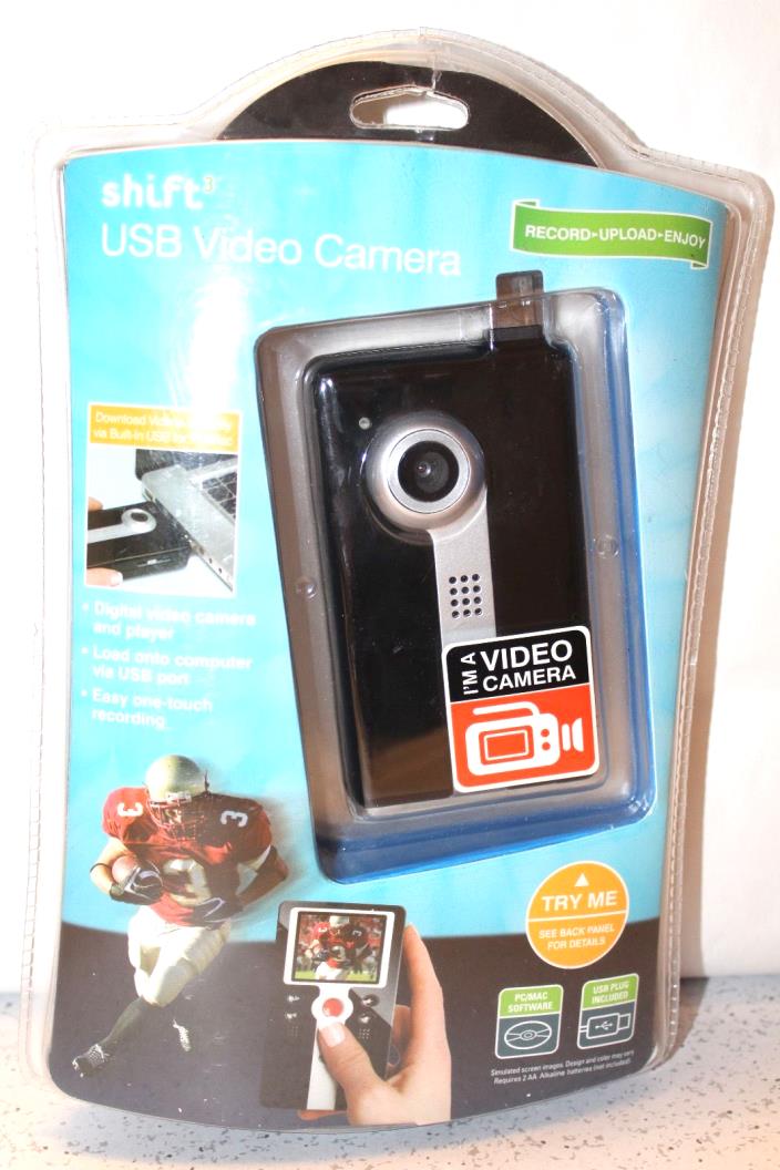 SHIFT 3 USB Video Camera Recorder Player Brand New in Sealed Blister Package
