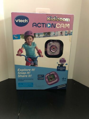 VTech Kidizoom Action Cam, Purple New In Box w/ Bike Mount and Waterproof Case