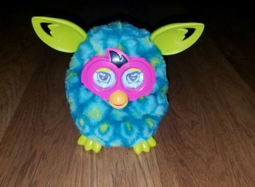 Furby Boom Blue Green Peacock Electronic Interactive Pet Plush Toy 2012