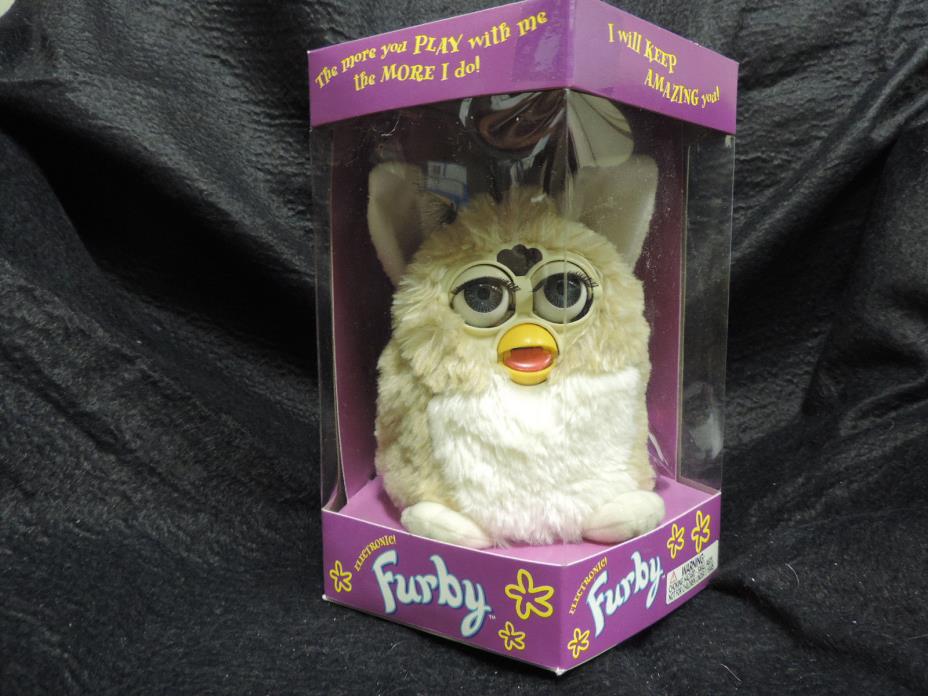 1998 FURBY Brown, white Belly, White Ears and  Blue Eyes. NIB.