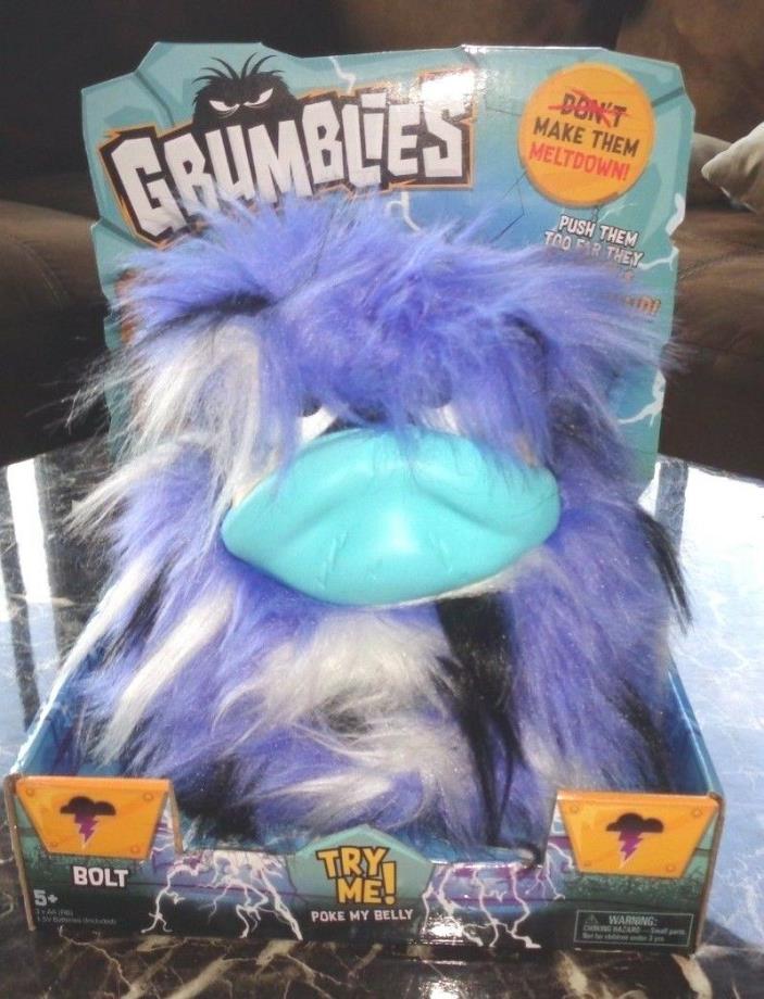 GRUMBLIES BOLT TOY INTERACTIVE TOY PLUSH NEW ACTION FIGURE POMSIES