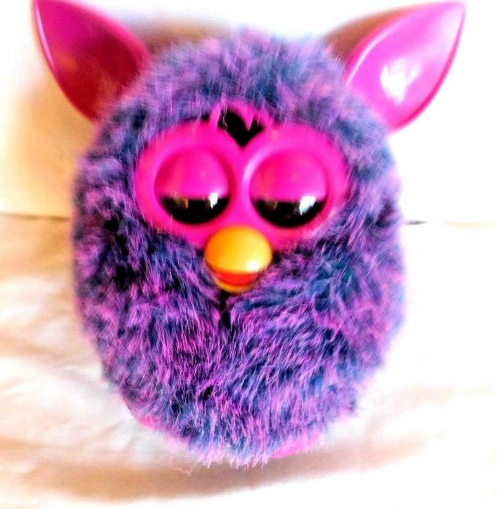 FURBY HASBRO 2012 PURPLE - CONFETTI FURBY PA-282 Tested Good Working Condition