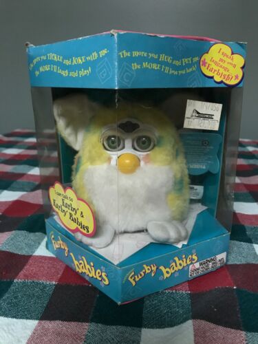 Original 1999 Furby Baby (Confetti Color) - With Tags and Box Works!