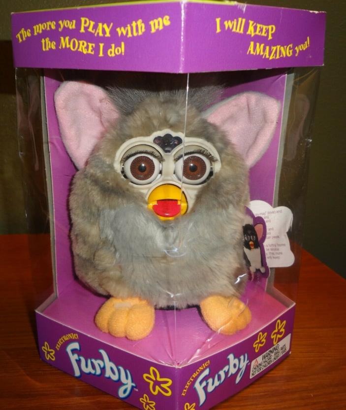 Original, unopened Furby Grey with stripes