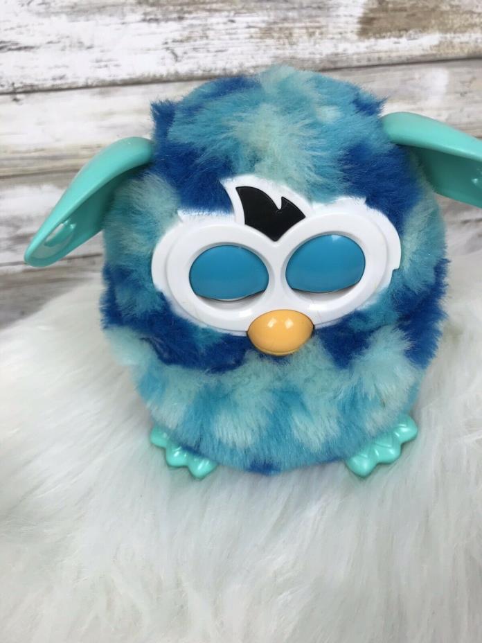 Furby Boom Blue Waves Interactive Toy Pet Talks Eyes Light Up Working