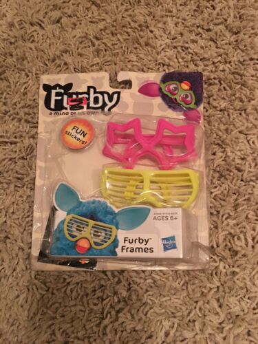 FURBY FRAMES Style GLASSES Set Sunglasses Blinds PINK YELLOW Hasbro Stickers NEW