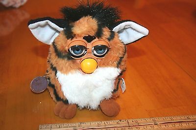 Vintage 2000 Tiger Stripe Furby by Tiger Electronics/Tested-Works/Preowned