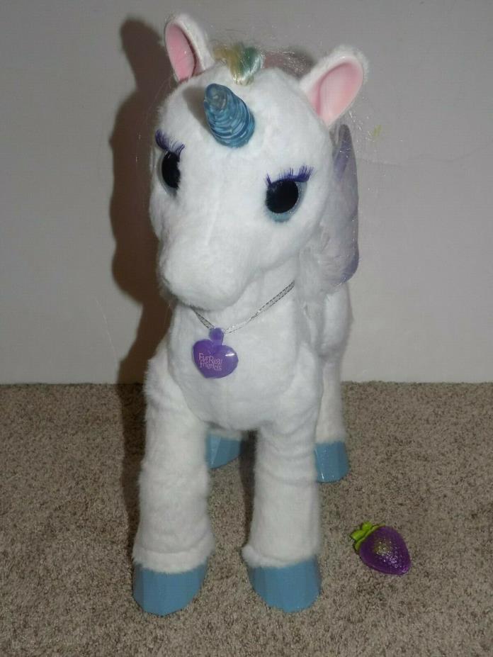 Furreal Friends Starlily My Magical Unicorn with Strawberry Interactive Hasbro