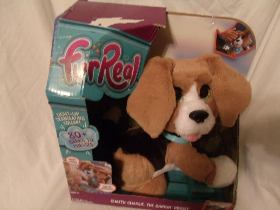 FurReal Chatty Charlie The Barkin' Beagle with 80+Phrases and Responds