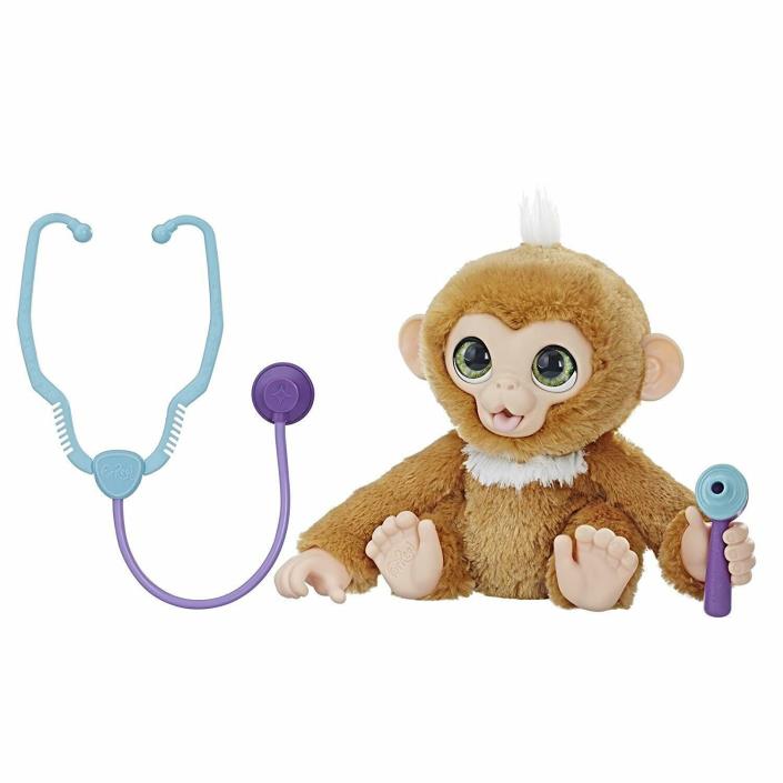 BRAND New FurReal Check Up Zandi Interactive Electronic Plush Kids Toy Monkey
