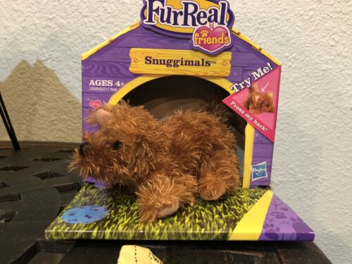 NEW 2009 FurReal Friends Snuggimals Puppy - Interactive Furry Brown Dog Toy