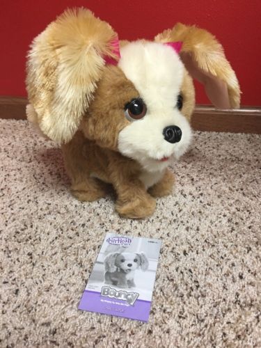 FurReal Friends Bouncy Puppy Dog Pup Barks Spins Plush fur 9