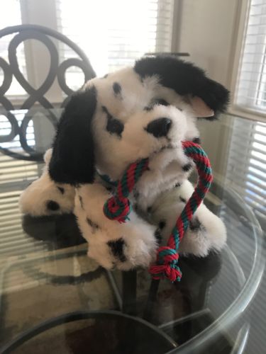 FurReal Friends Pets Dalmation w Toy Rope 2006 Interactive Dog Plush Tuggin Pup