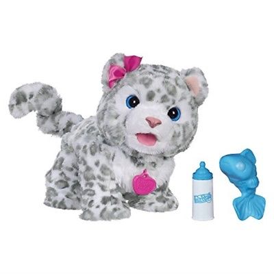 Furreal Flurry, My Baby Snow Leopard Interactive Plush Toy, Ages 4 & Up