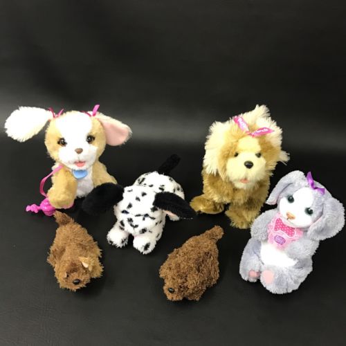 Lot of 6 FurReal Friends Interactive Puppy Dog Pets C4