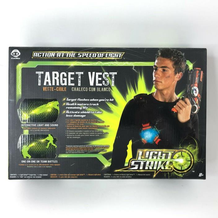WowWee Light Strike Target Vest w/ Target Flash, Health Meter & Shield New
