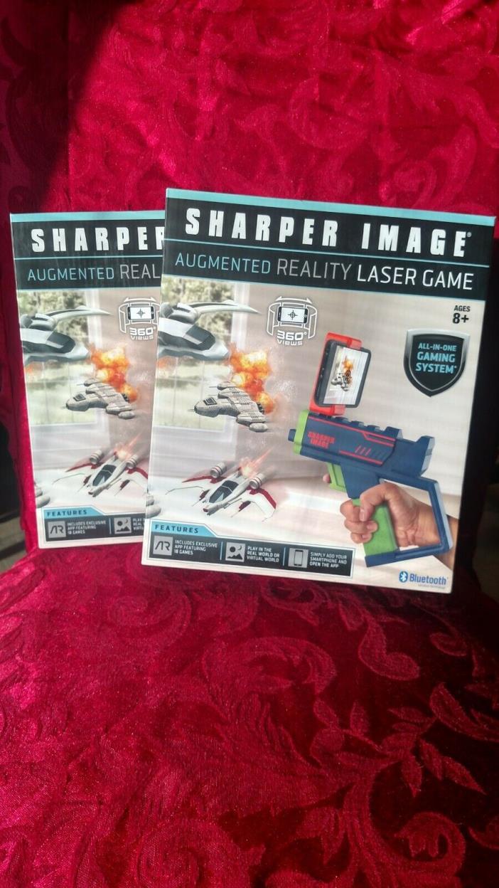 NEW! SET OF 2 SHARPER IMAGE AUGMENTED REALITY LASER GAME, AGES 8+ FREE SHIP