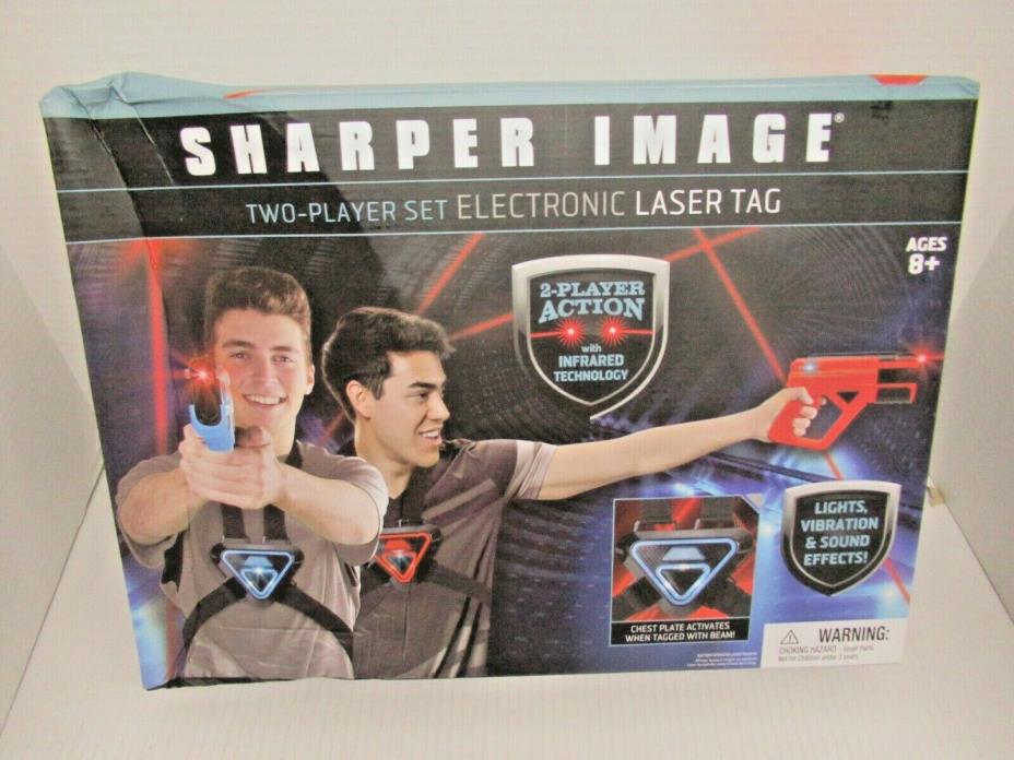 Sharper Image Two Player Electronic Laser Tag Set Infrared Technology