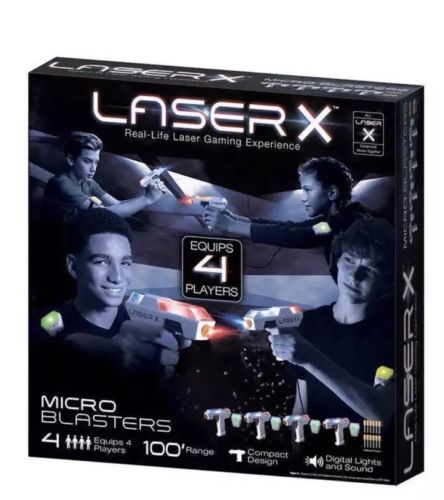 New Laser X Micro Blasters 4-Pack Real-Life Laser Gaming Experience