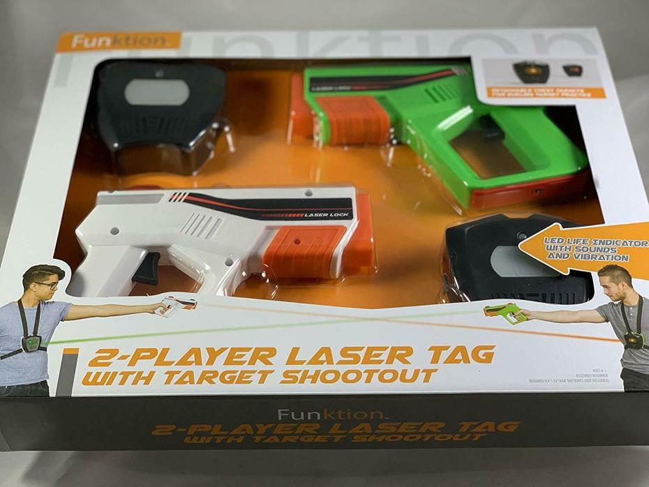 FUNKTION Sounds and Vibration 2-Player Laser Tag with Target Shootout