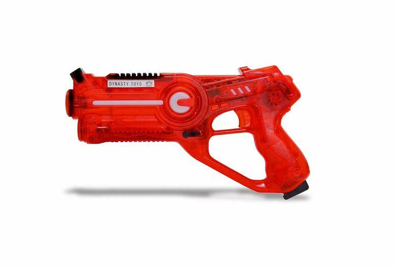 Laser Tag 1 Single Extreme Laser Blaster Transparent Edition Red by Dynasty